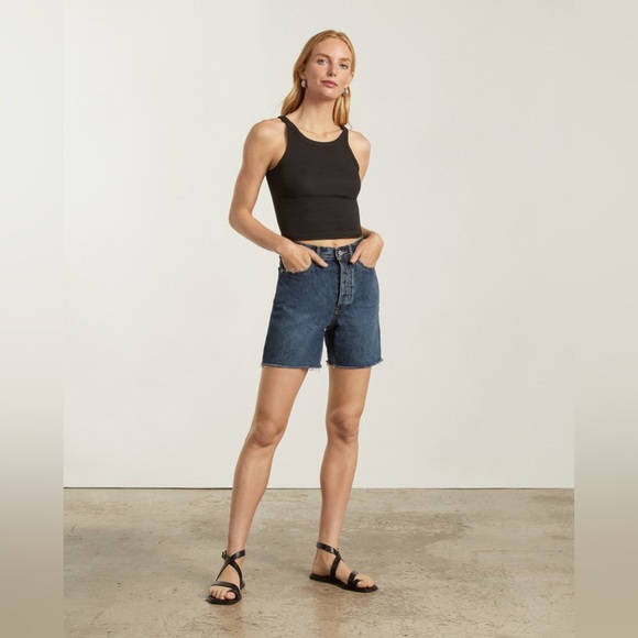 Everlane Rigid Way High Denim  Shorts 29 - Picture 1 of 8